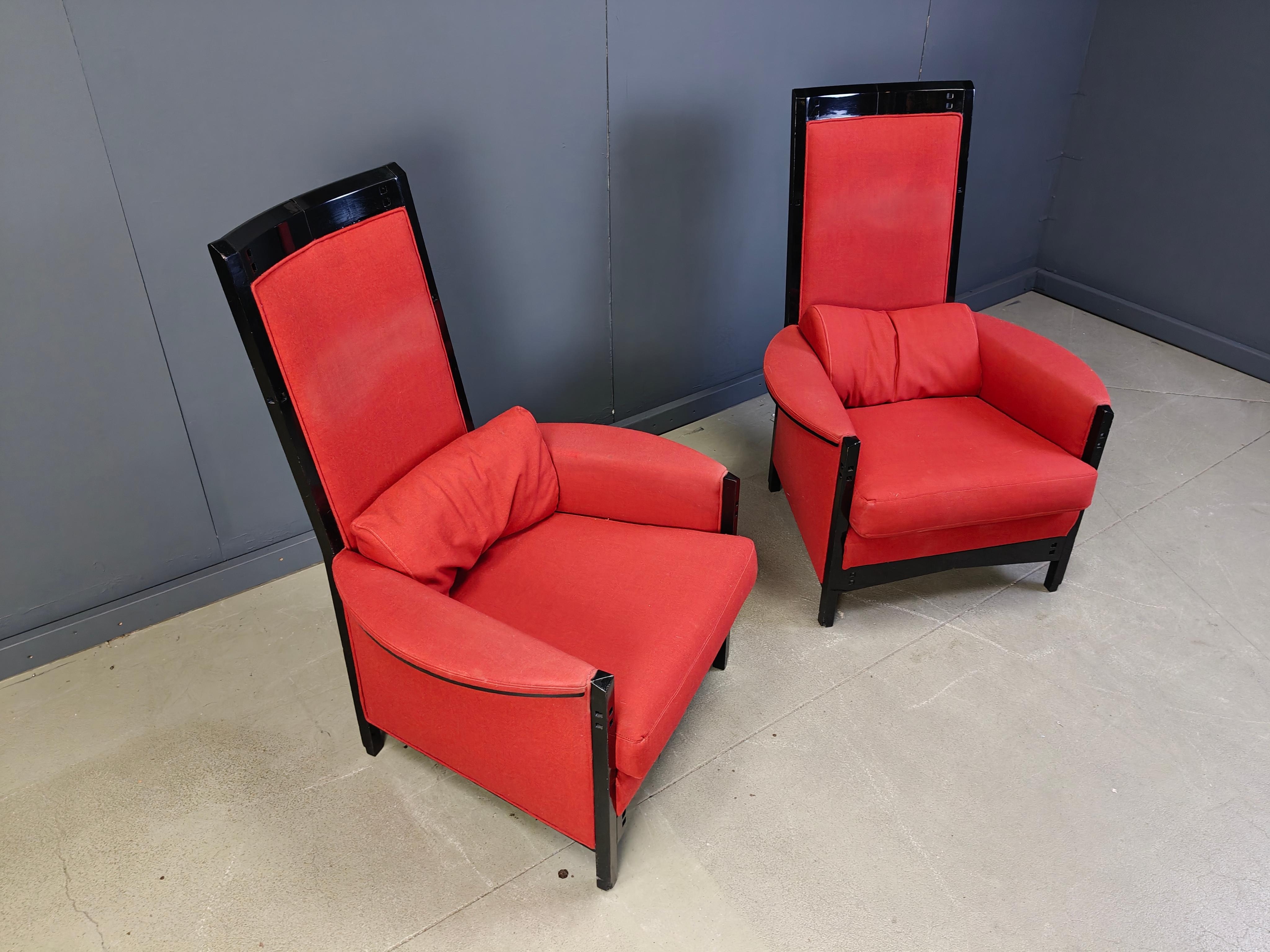 Lot de 2 chaises à accoudoirs 