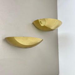 Set of 2 Hollywood Regency Brass Wall Light Made by Kalmar Lights, 1980s