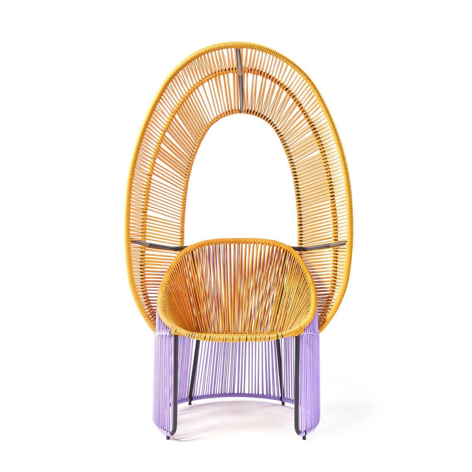 Modern Set of 2 Honey Cartagenas Reina Chair by Sebastian Herkner
