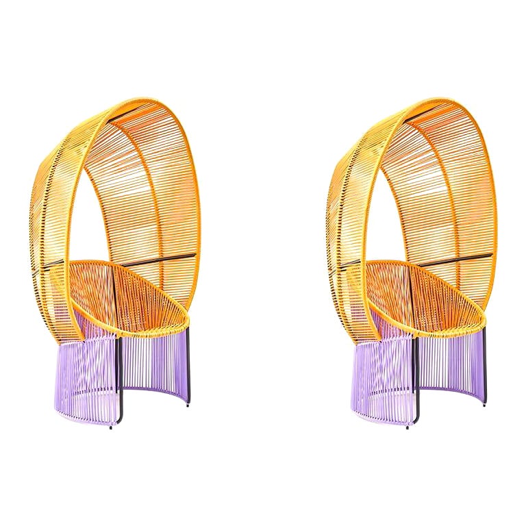 Set di 2 sedie Honey Cartagenas Reina di Sebastian Herkner
