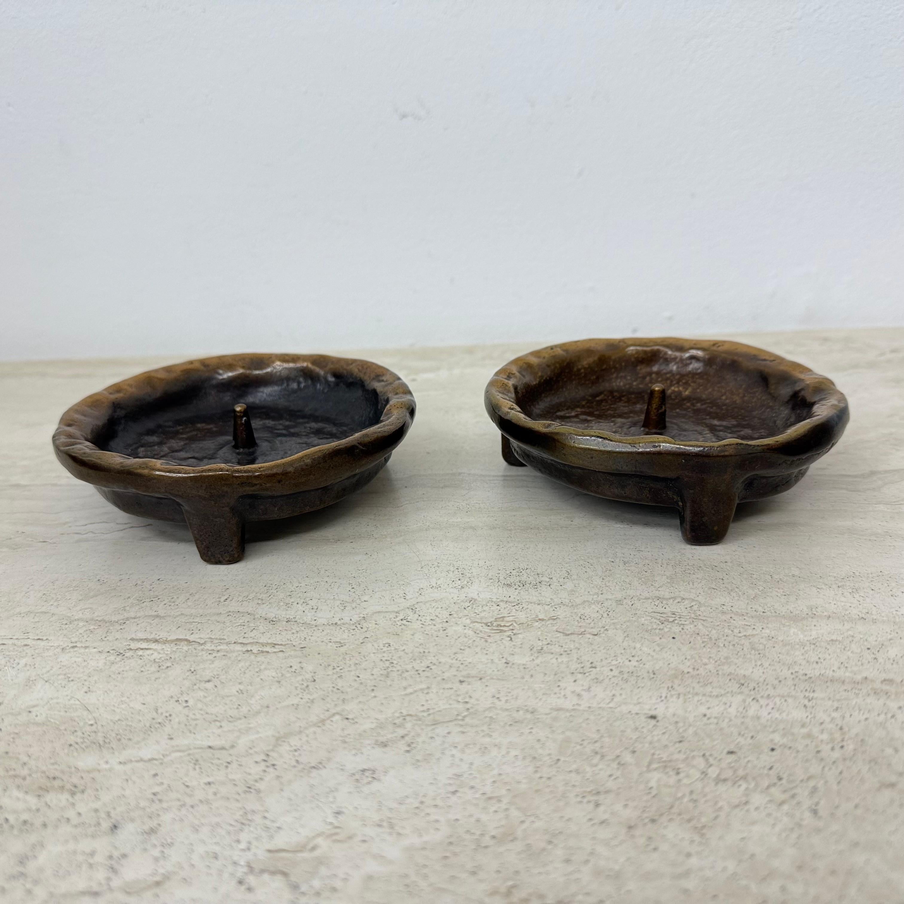 Bronzo Set di 2 portacandele Horst Dalbeck , anni '70 in vendita