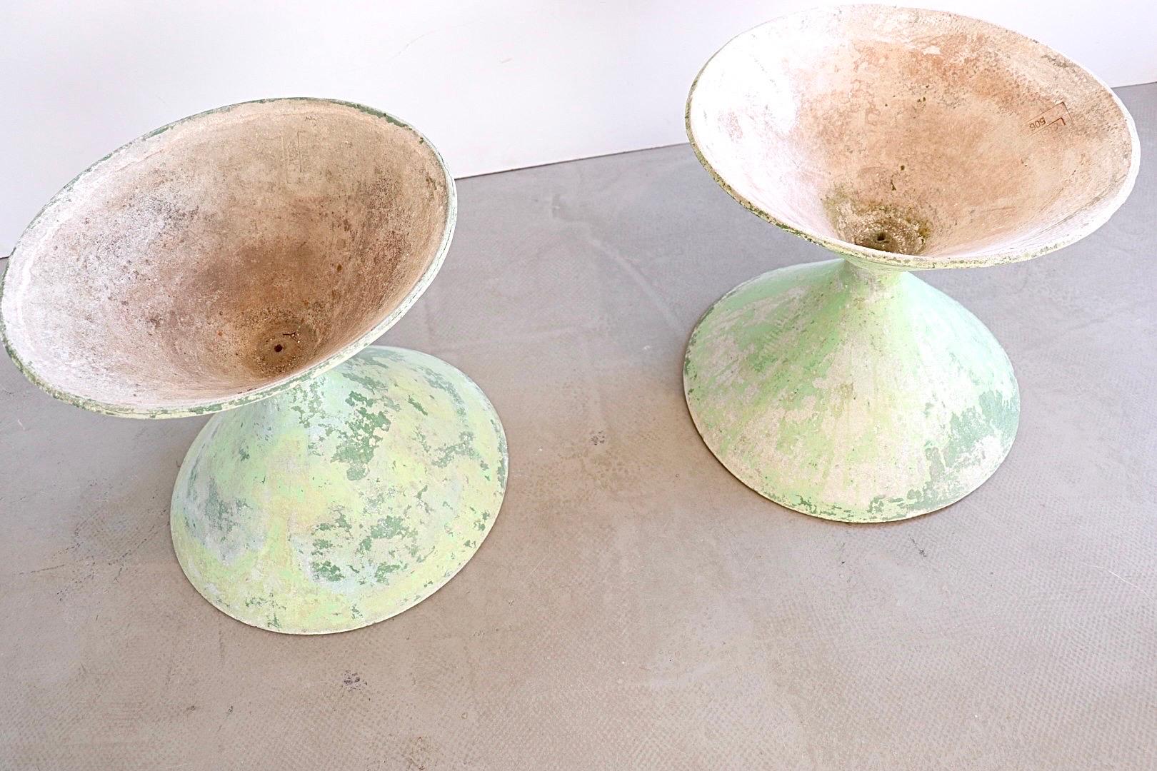Molded Set of 2 Hourglass Planters 