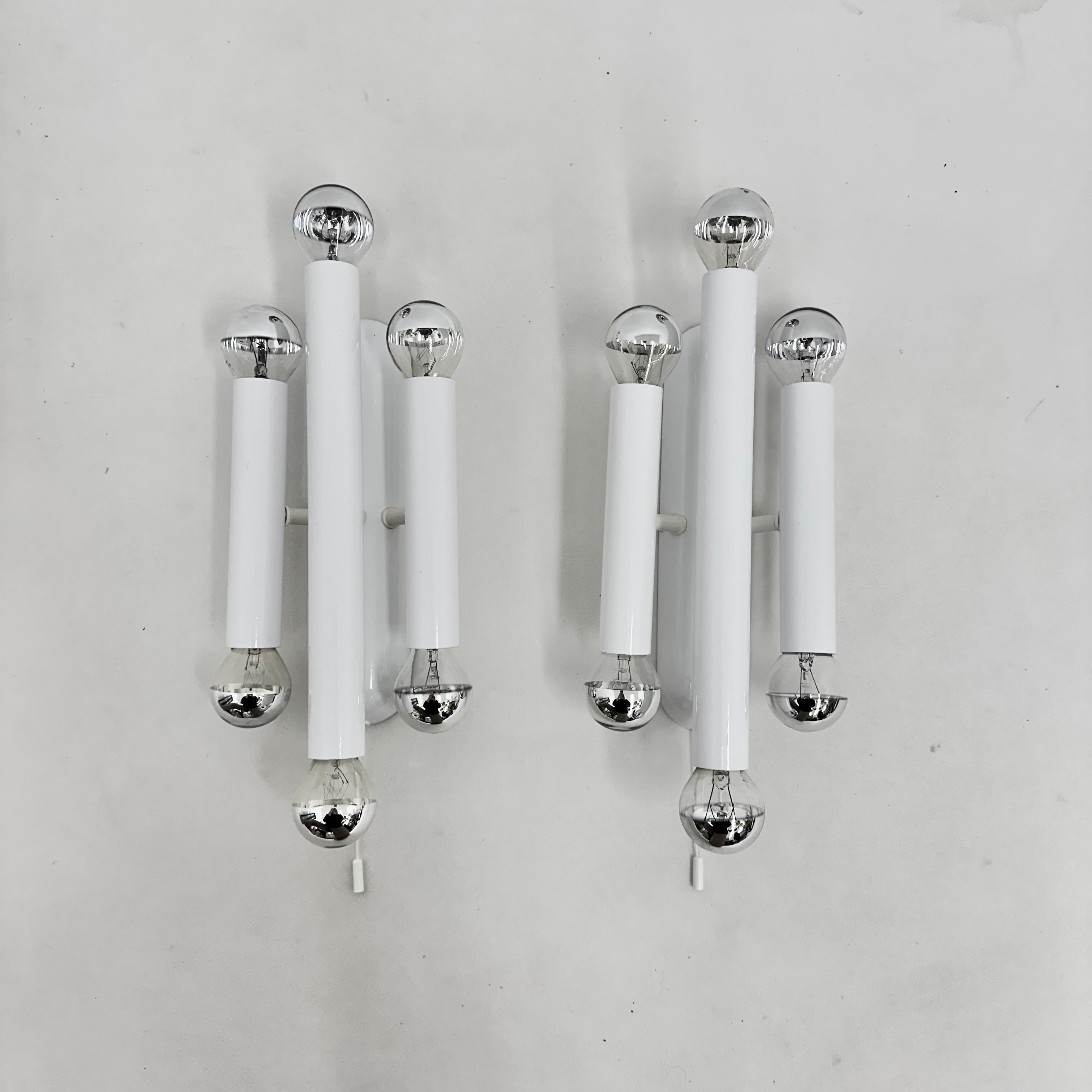 2er Set Hufnagel leuchtende Wandlampen Leuchter , 1970er Jahre im Angebot 6