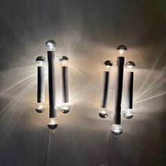 Set of 2 Hufnagel leuchten wall lamps sconce , 1970s