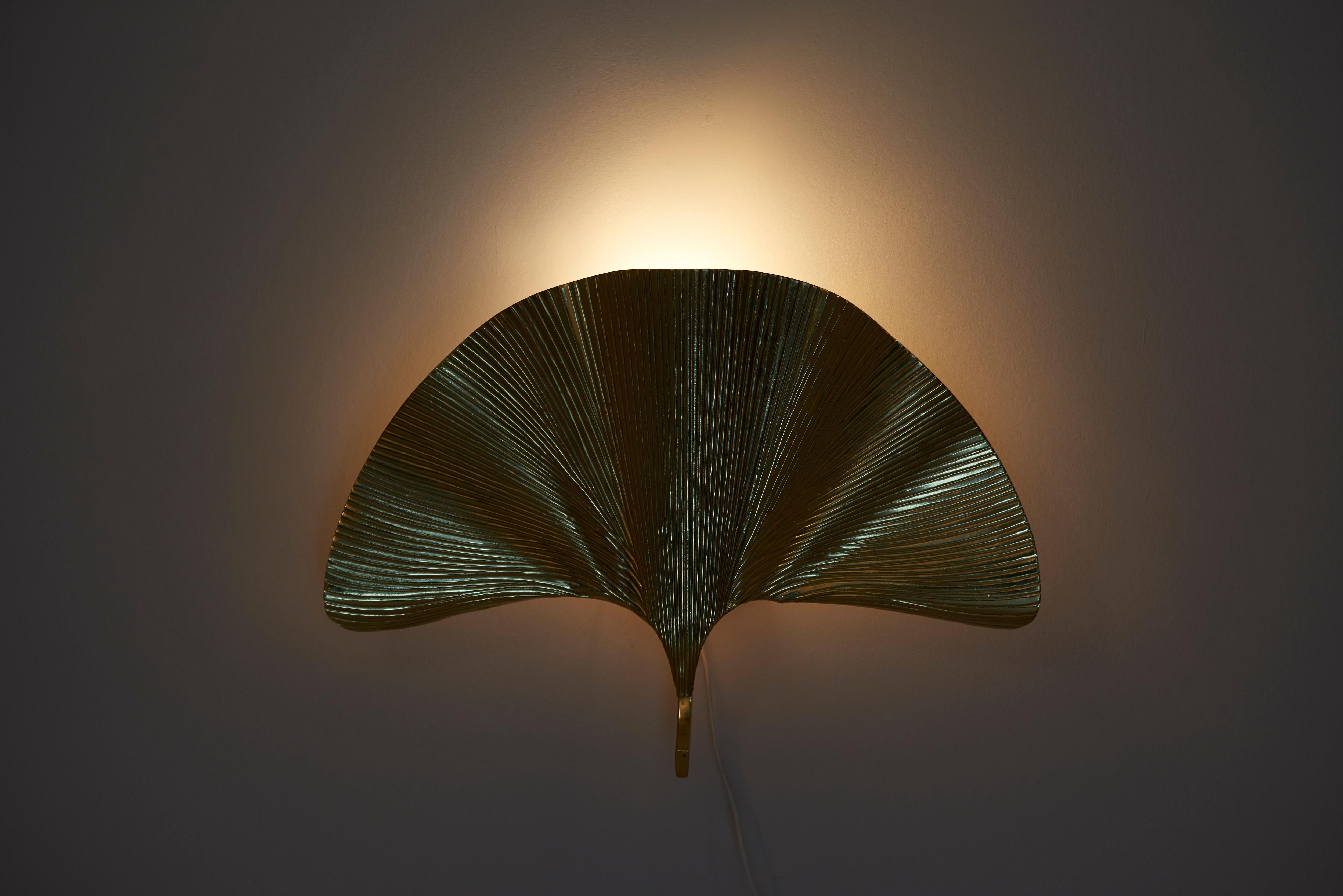 ginkgo wall sconce