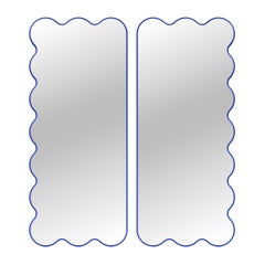 Set of 2 Hvyli Q - Wavy Sculptural Full Length Mirrors by oitoproducts