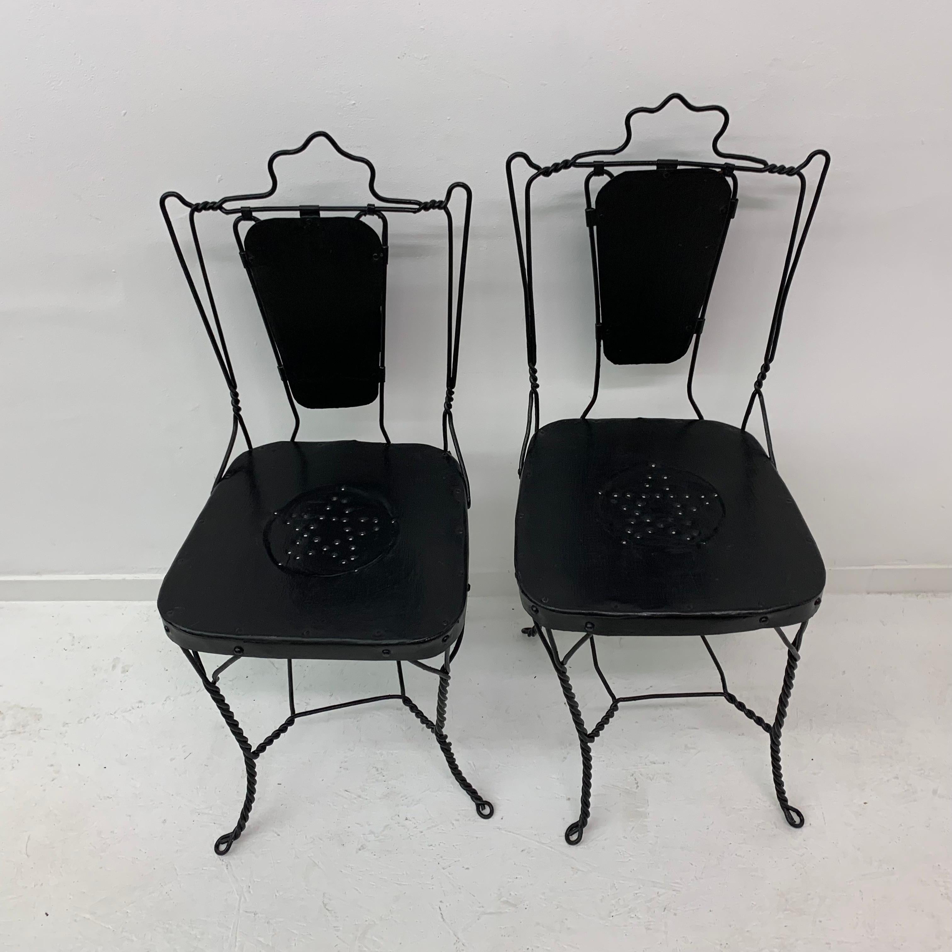 Set of 2 Ice Cream Parlor Chairs, 1950s 5