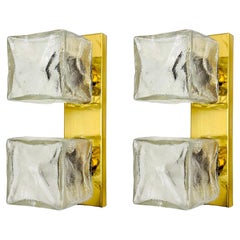 Set di 2 lampade da parete o da incasso a forma di cubo di ghiaccio, di J.T. Kalmar