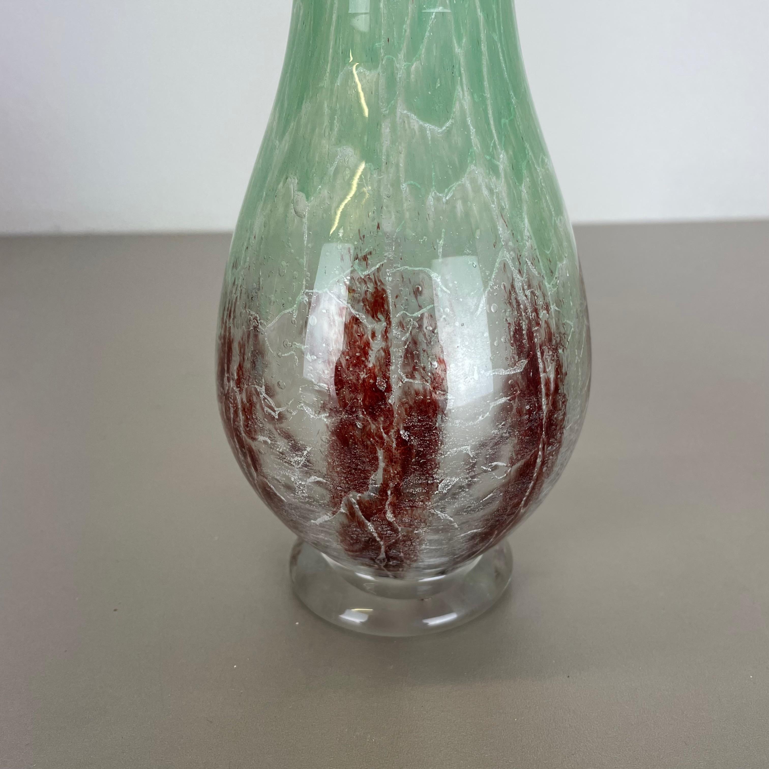 Set of 2 Ikora Glass Vases by Karl Wiedmann for WMF Germany, 1930s Bauhaus For Sale 2