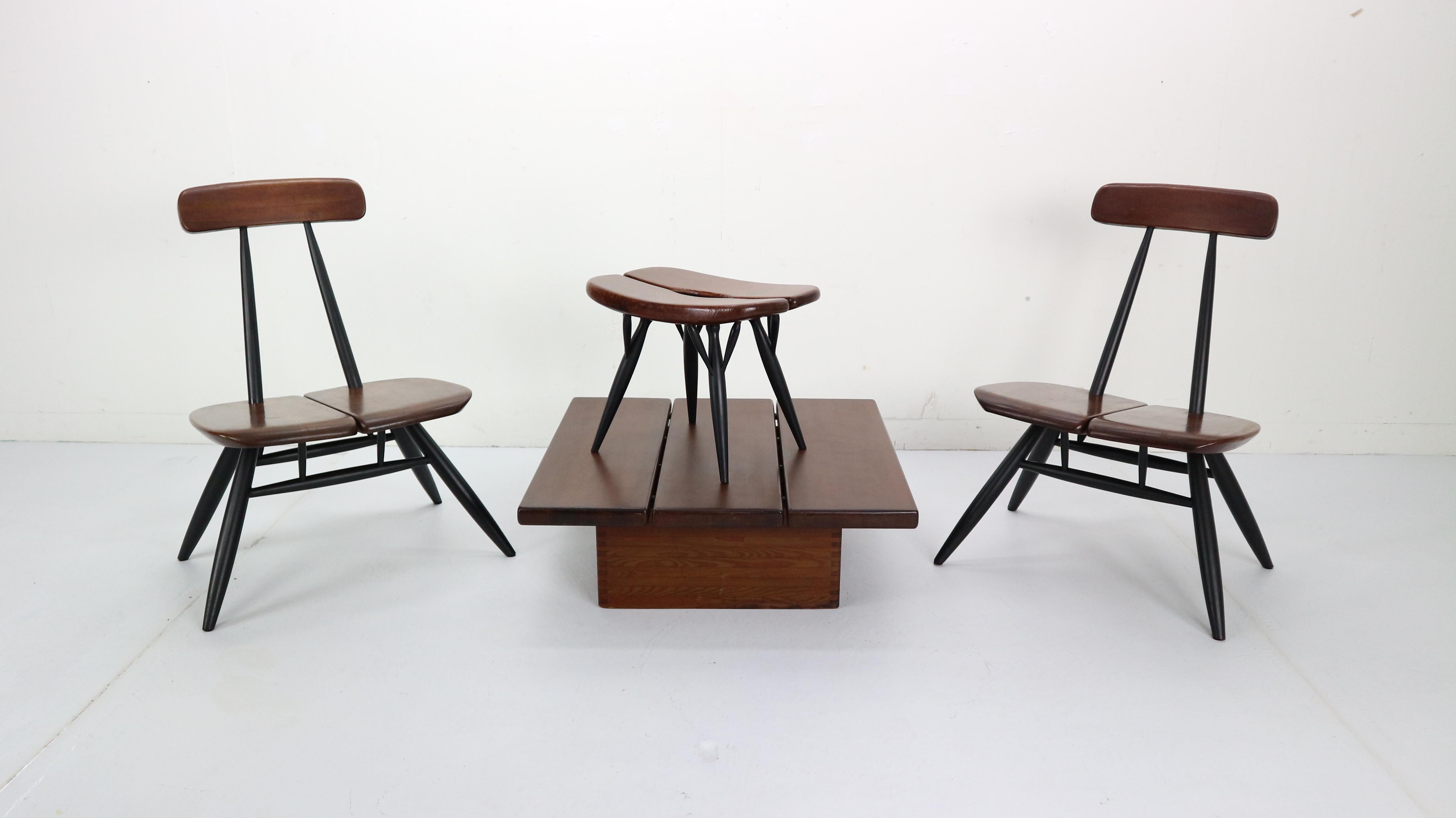 Set of 2 Ilmari Tapiovaara Pirkka Lounge Chairs, Finland, 1955 9
