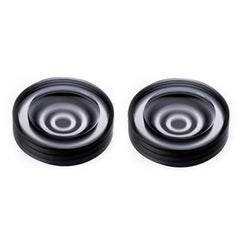 Set of 2 Incisioni Iridi Plissé Ashtrays by Purho