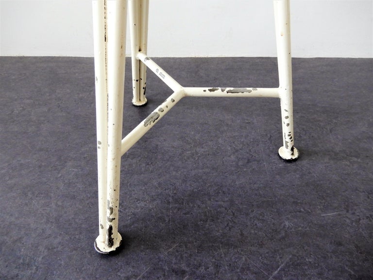 Mid-Century Modern Set of 2 Industrial Sewing Stools, the Netherlands, 1950s For Sale