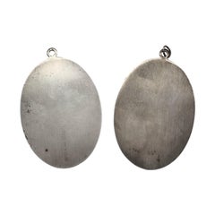 Set of 2 International Sterling Silver 12 Days of Christmas Ornaments #15738