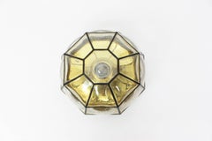 Un empotrable de hierro y cristal transparente de Limburg, Alemania, años 60