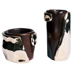 Set of 2 Isa and Belle Vases by BRNV Studio