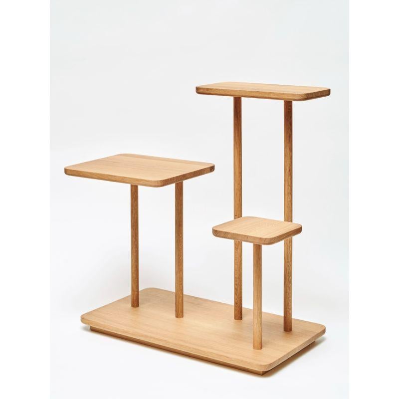 German Set of 2, Isolette, End Tables, Wood Oiled by Atelier Ferraro For Sale