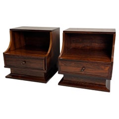 Vintage Set Of 2 Italian 1970s Bedside Tables