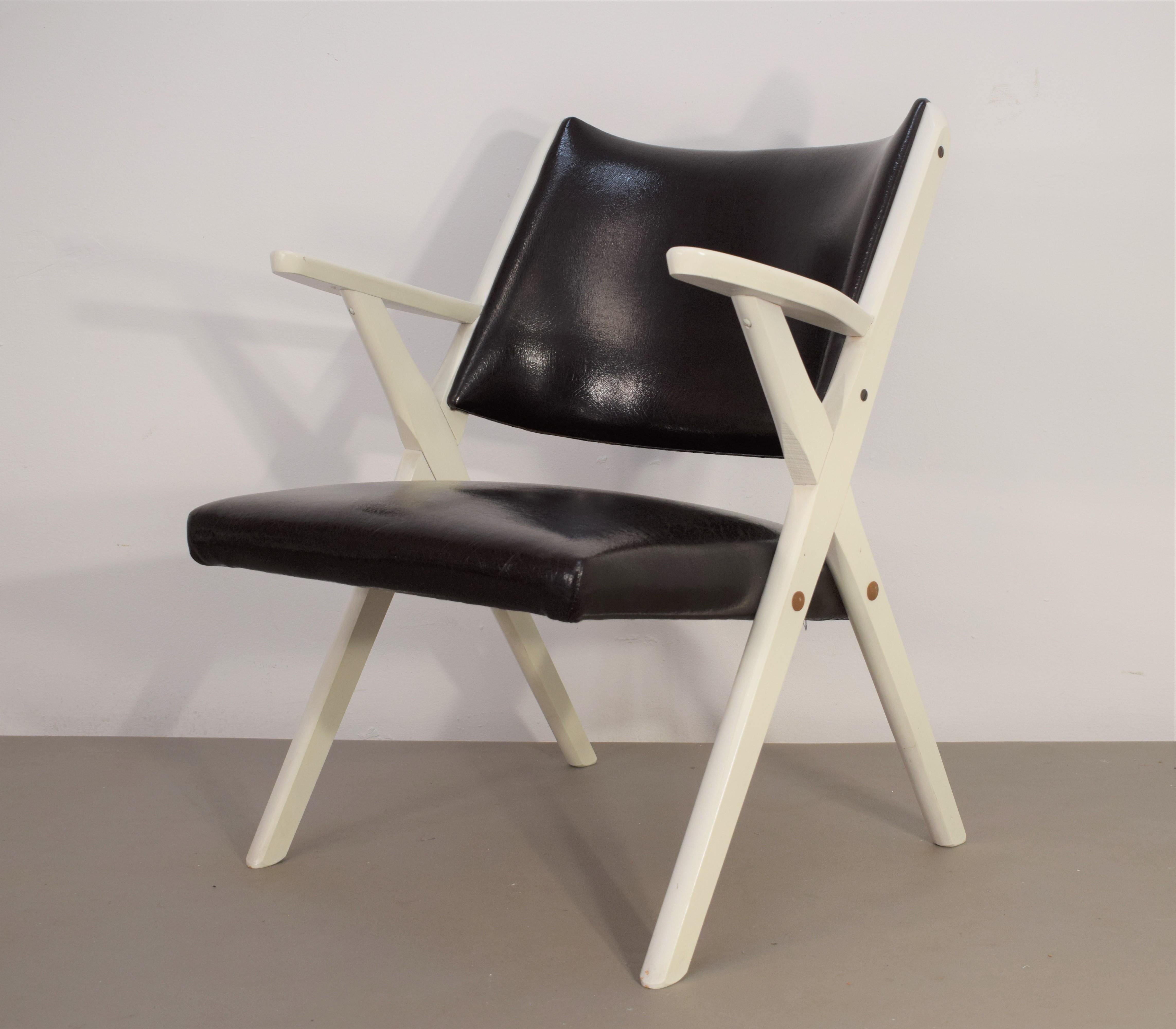 Ensemble de 2 fauteuils italiens par Dal Vera, années 1950 Bon état - En vente à Palermo, PA
