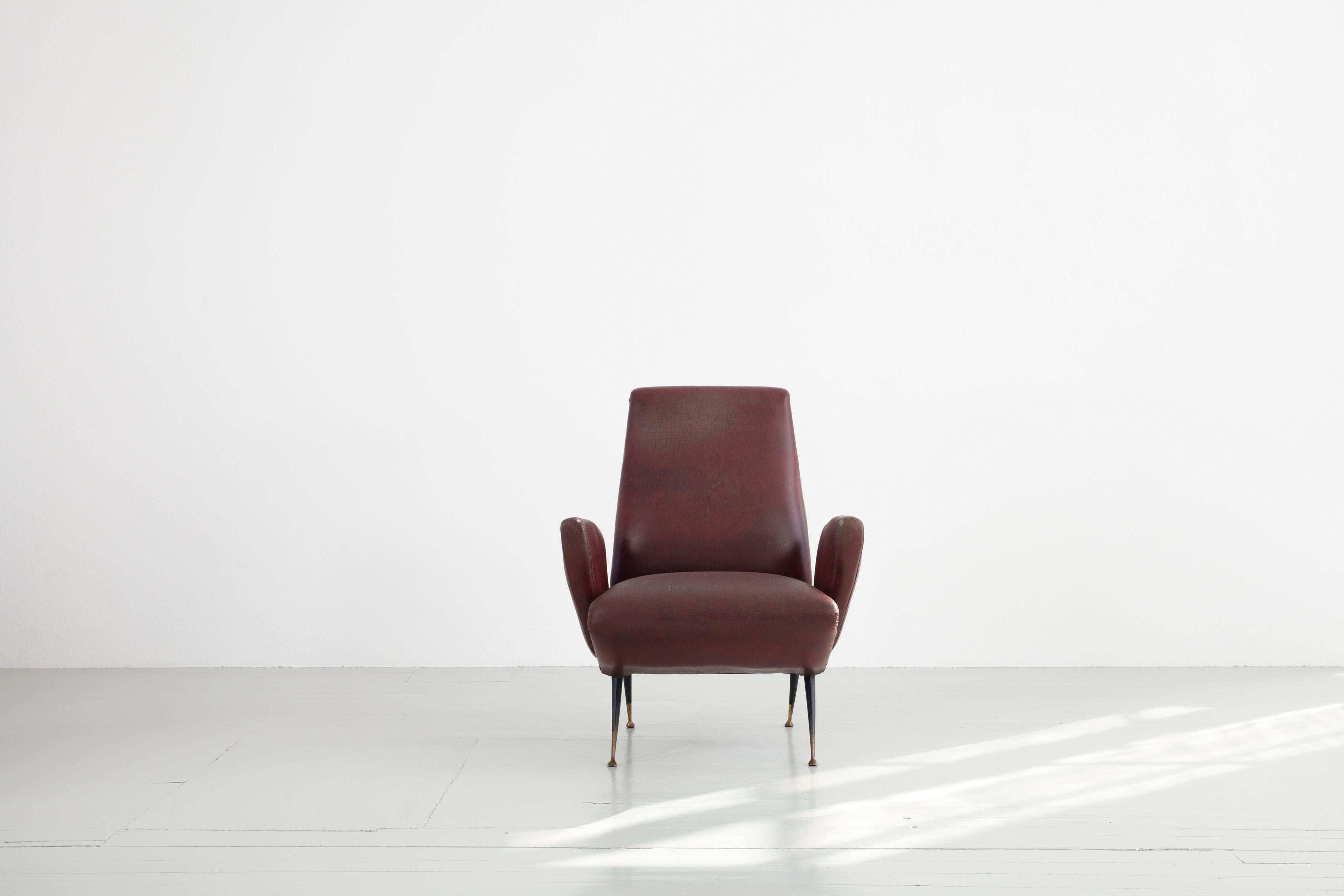 Ensemble de 2 fauteuils italiens, Design/One, Italie, années 1950 en vente 4