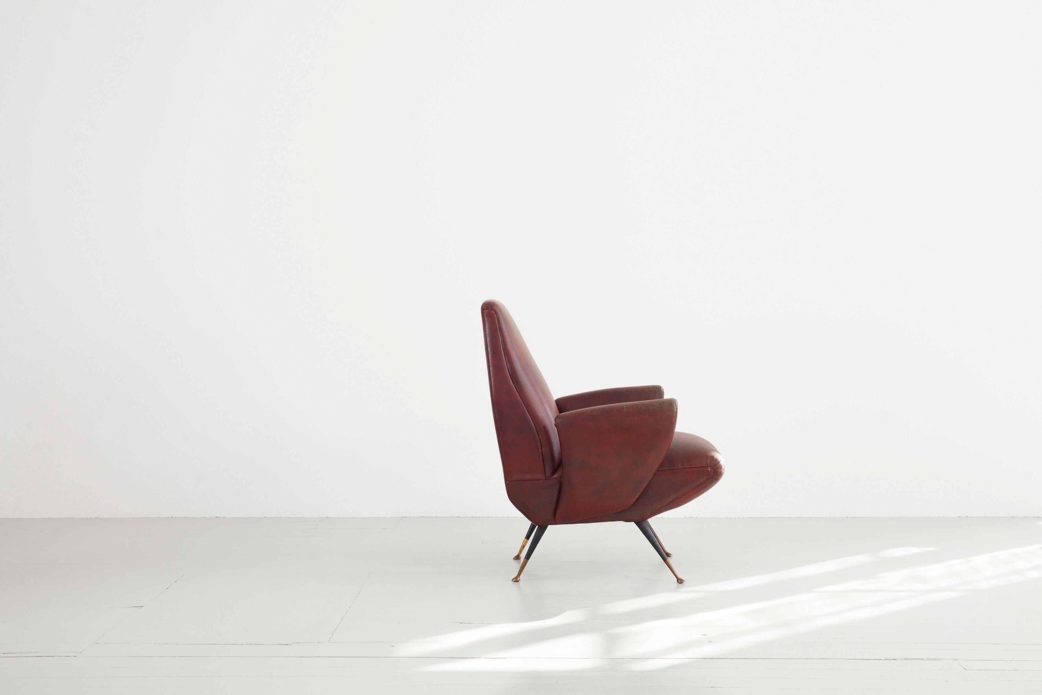 Ensemble de 2 fauteuils italiens, Design/One, Italie, années 1950 en vente 2