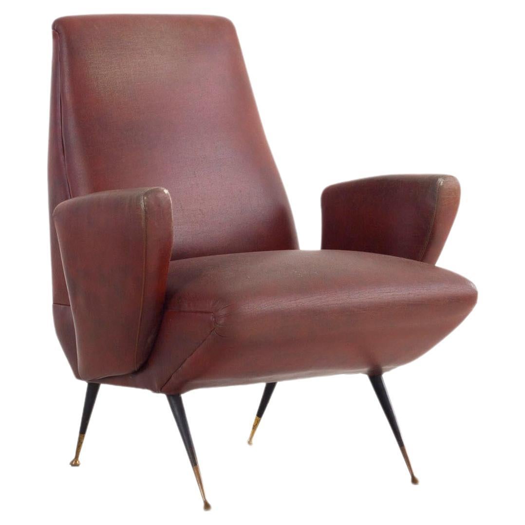 Set aus 2 italienischen Sesseln, entworfen von Nino Zoncada, Italien, 1950er Jahre im Angebot