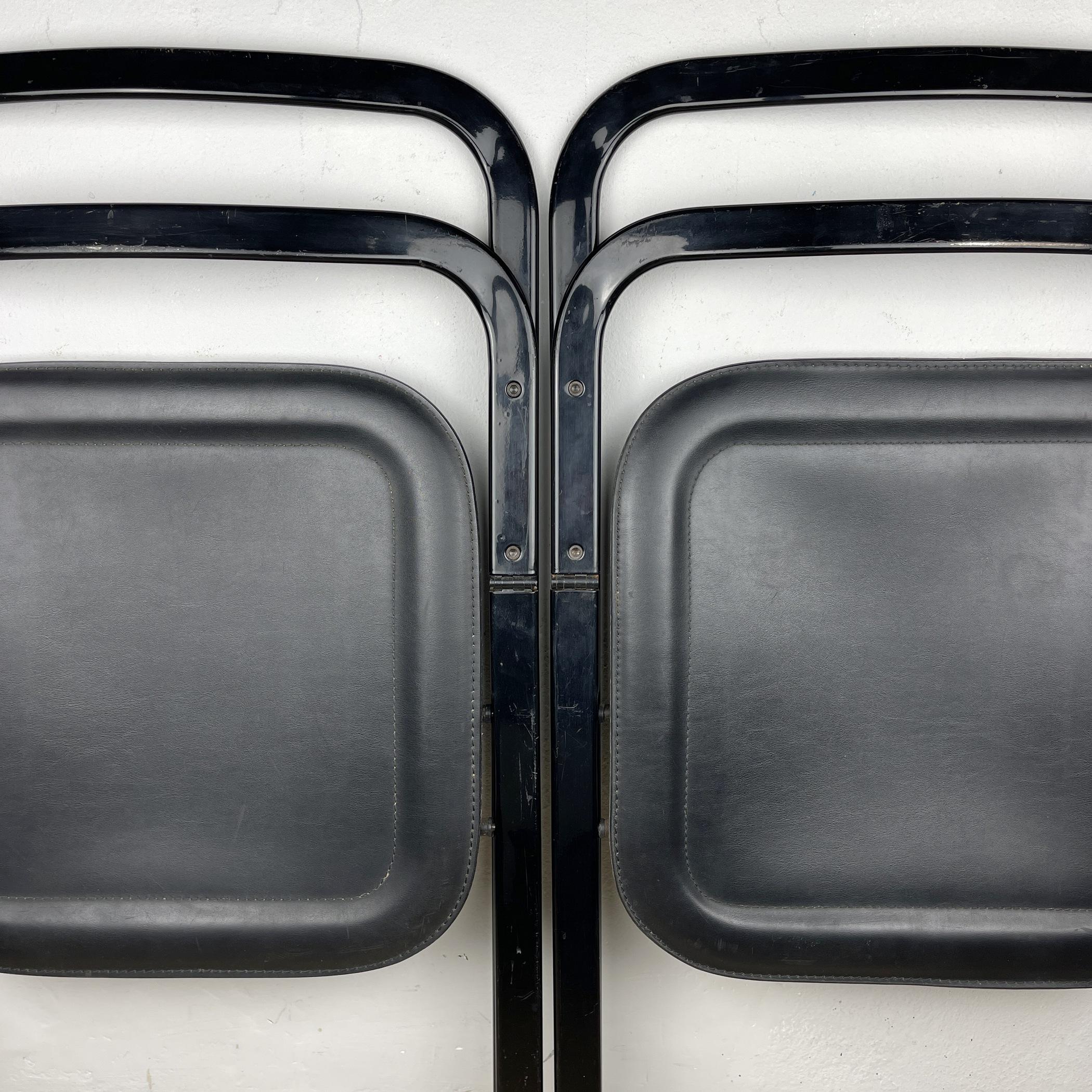 Set of 2 Italian Folding Chairs by Giorgio Cattelan for Cidue, 1970s 6