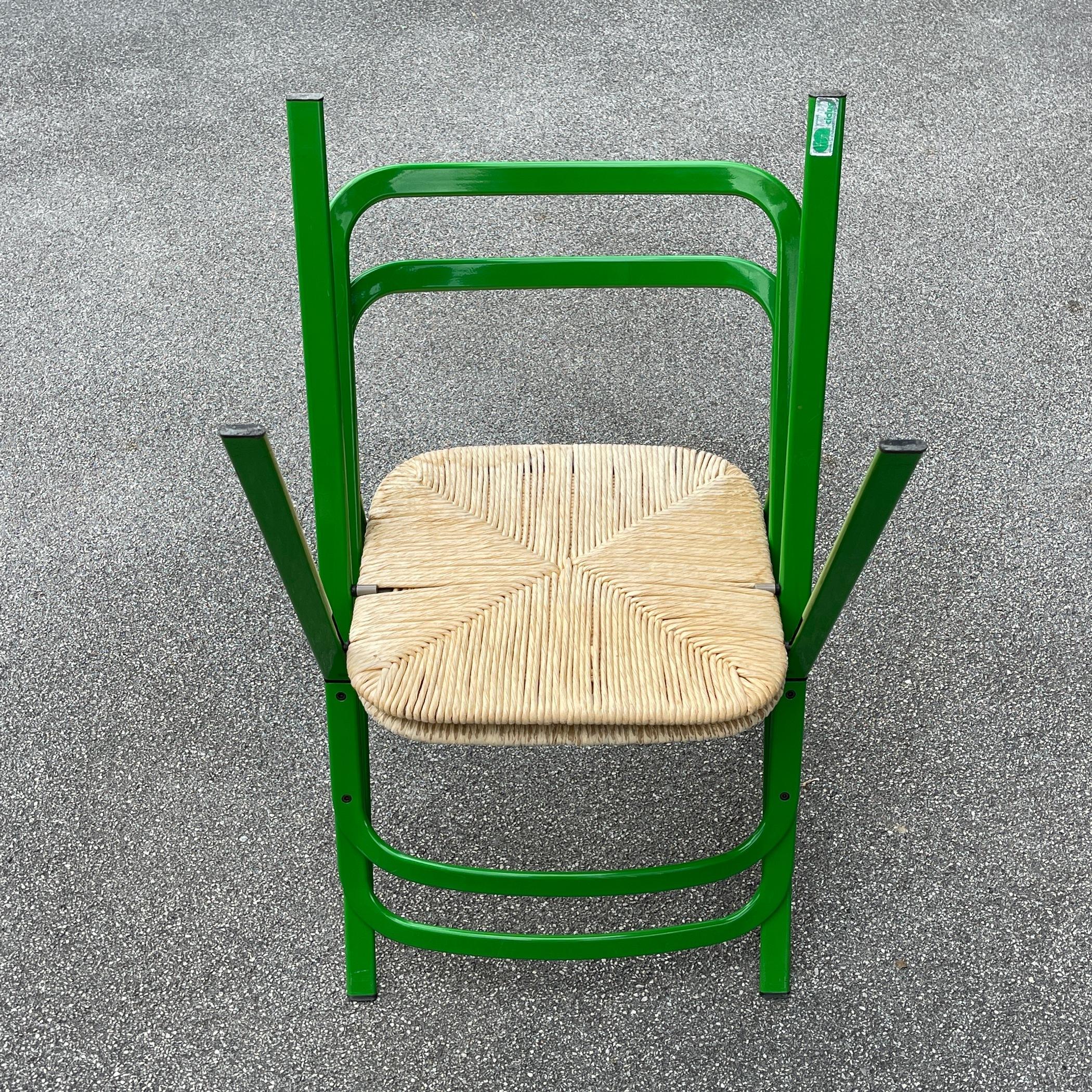 Set of 2 Italian Folding Chairs by Giorgio Cattelan for Cidue, 1970s 6