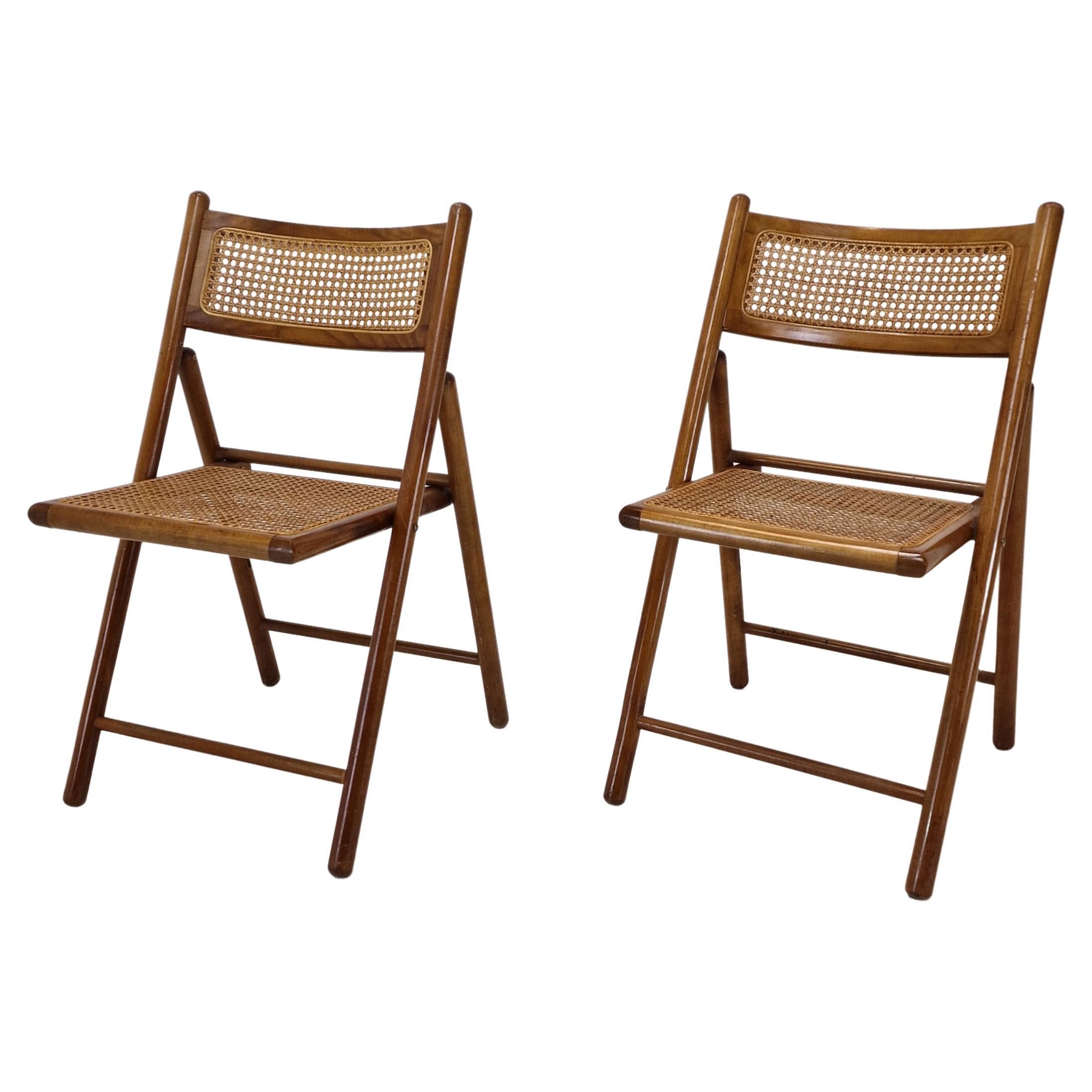 Pair of Folding Wicker Canoe Chairs at 1stDibs folding wicker chairs