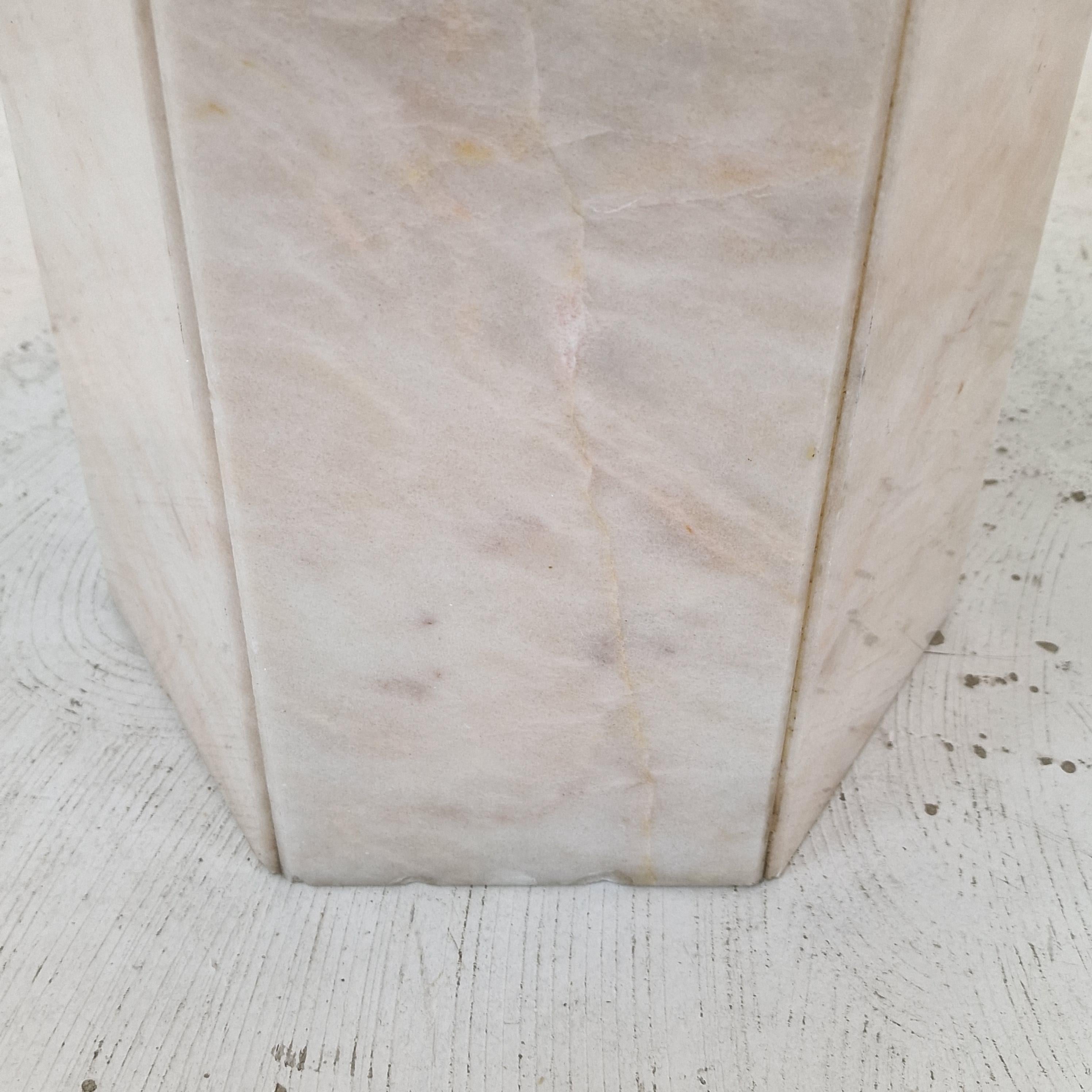 Set of 2 Italian Marble Side Tables, 1980s For Sale 10