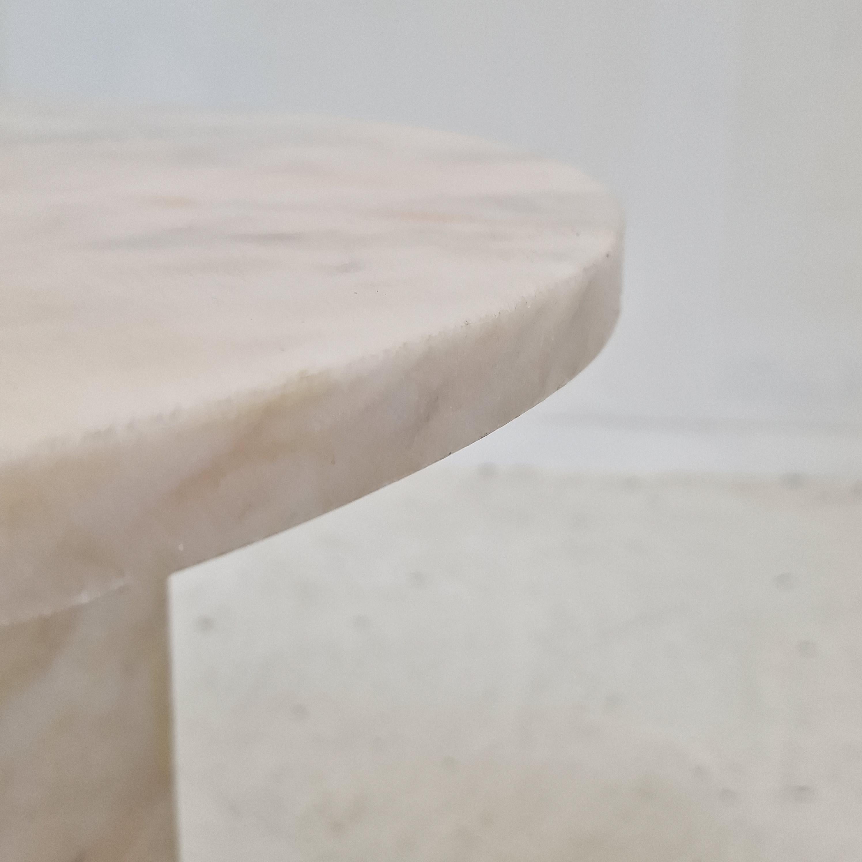Set of 2 Italian Marble Side Tables, 1980s For Sale 11