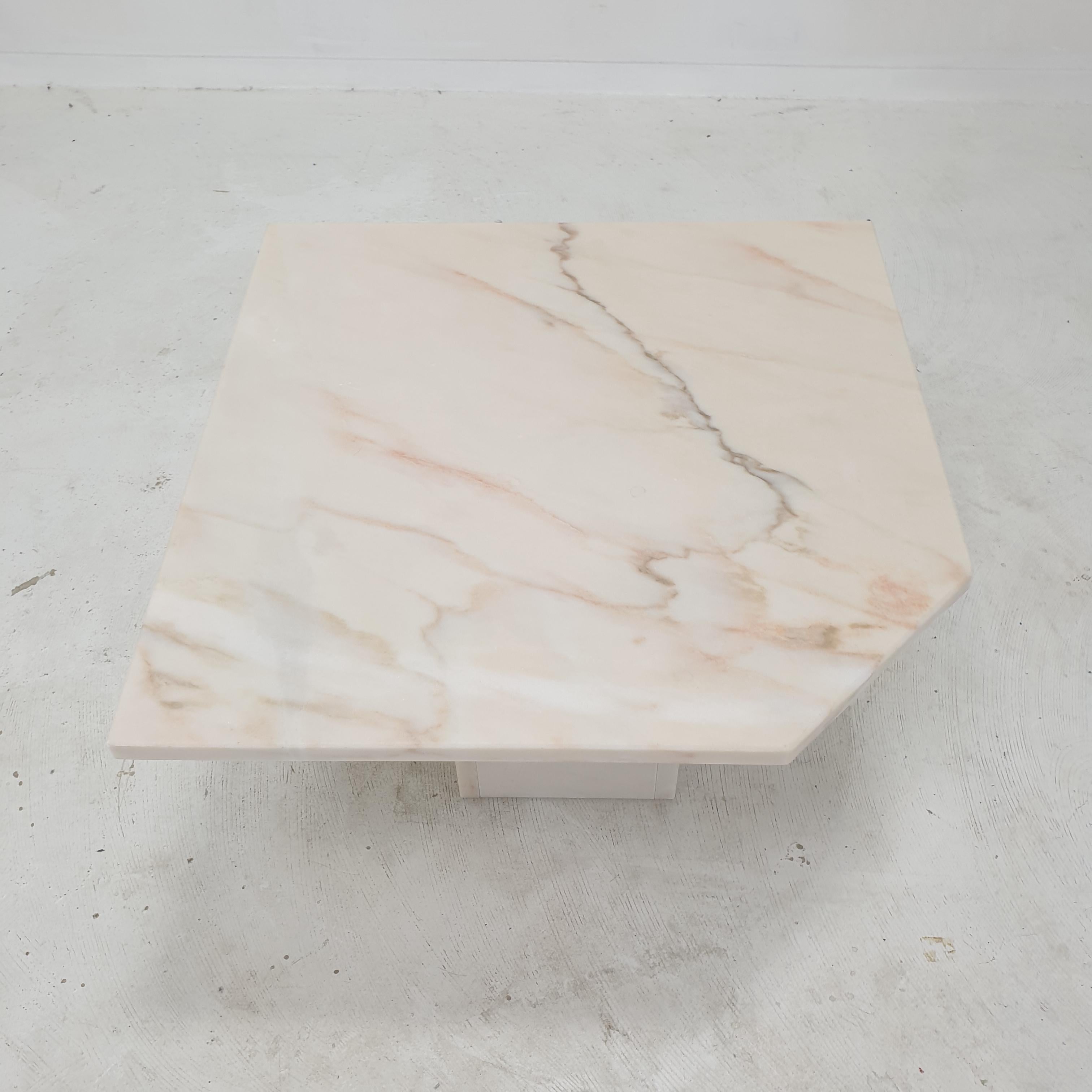 Set of 2 Italian Marble Side Tables, 1980s 3