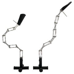 set of 2 Italian Multi X lamps by Y. Kaufman for Lumina