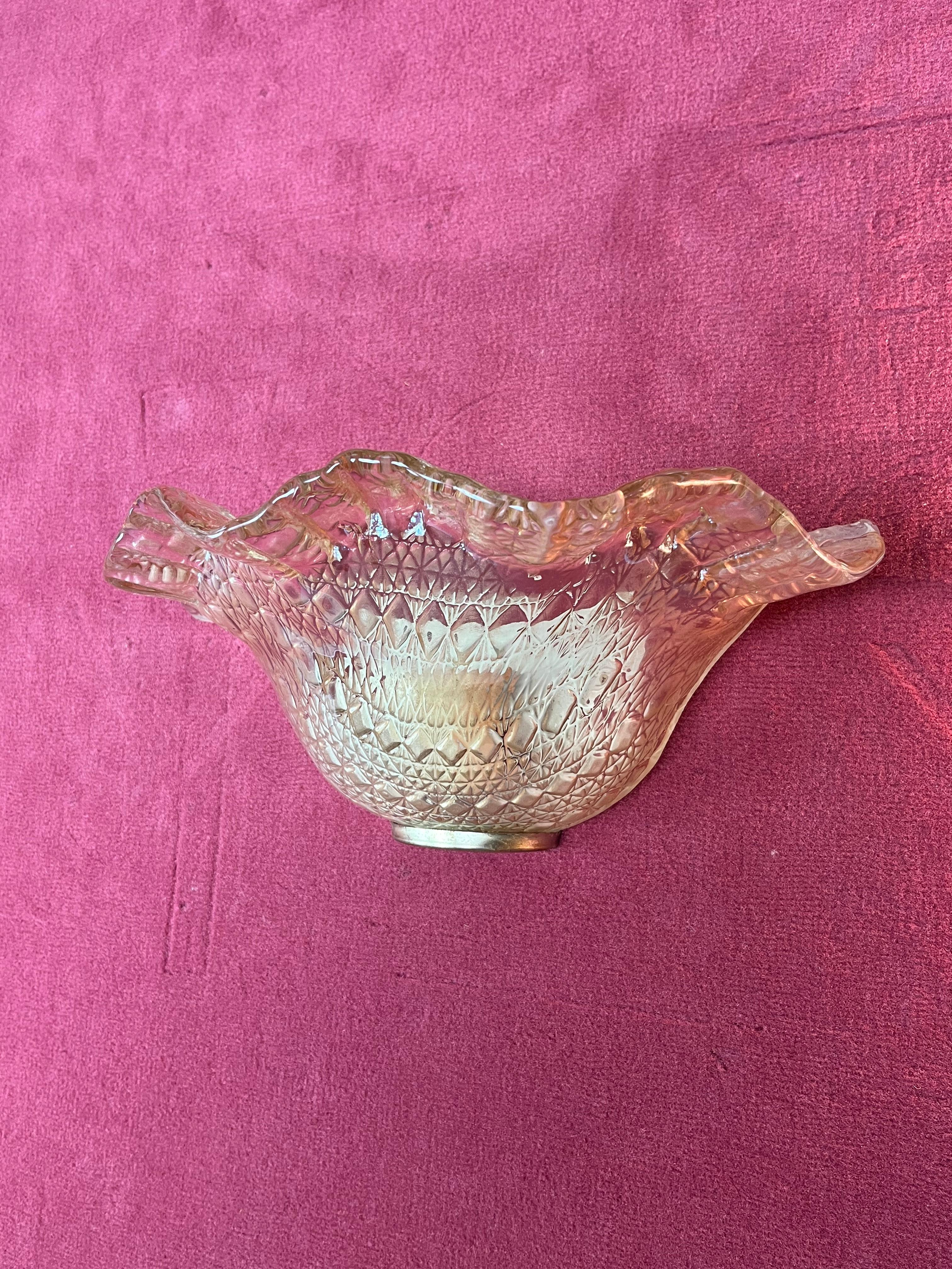 Ensemble de 2 appliques italiennes en verre de Murano 