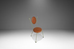 Set of 2 Italian Outdoor Patio / Bistro Chairs in Wrought Iron, USA, c. 1960s