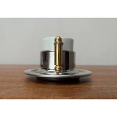 Set of 2 Italian Postmodern Kontessa Series Espresso Cups from Vev Vigano, 1980s