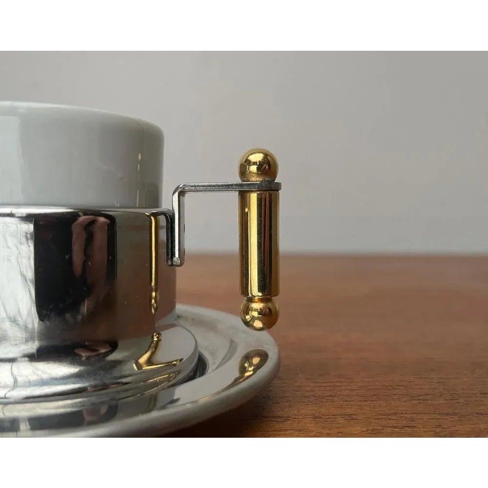 Set of 2 Italian Postmodern Kontessa Series Espresso Cups from Vev Vigano, 1980s For Sale 2