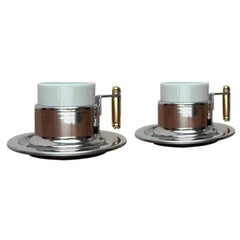 Set di 2 tazze da caffè espresso postmoderno della serie Kontessa di Vev Vigano, anni '80