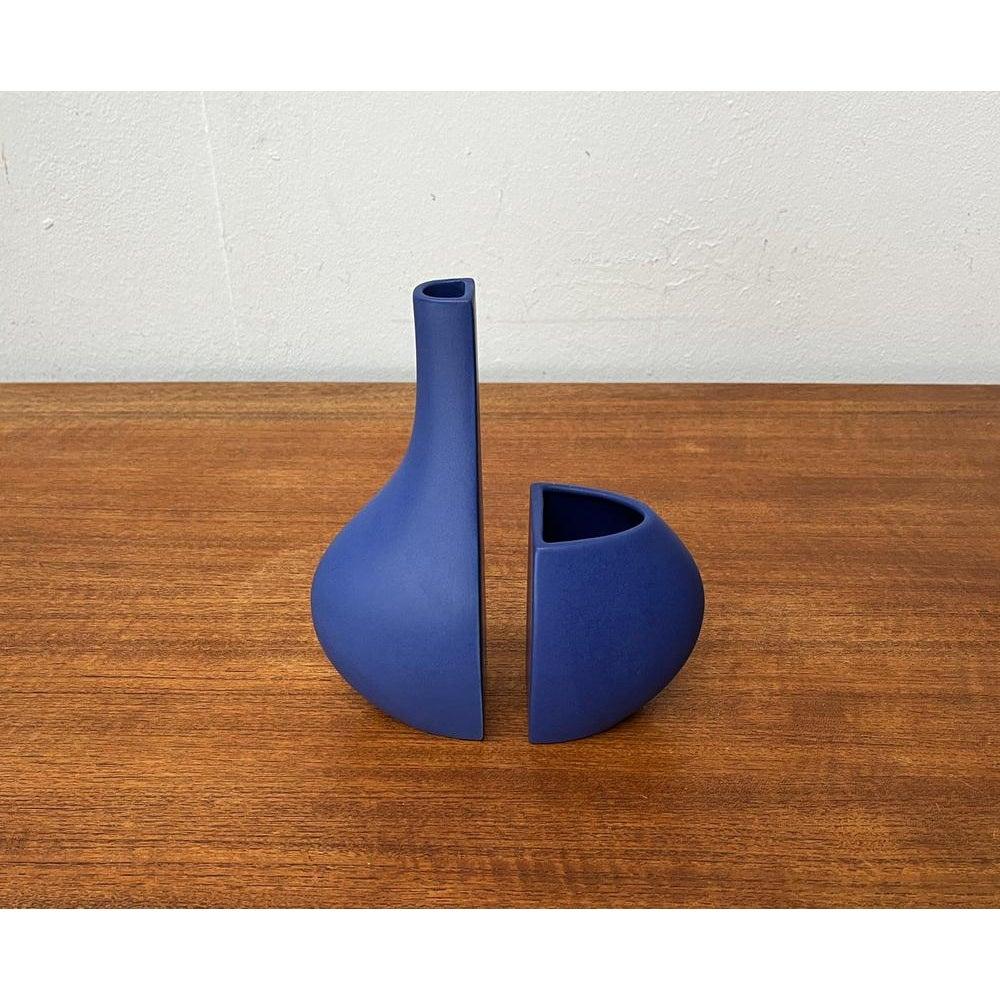 Italiano Set di 2 vasi minimalisti postmoderni italiani di Bel Mondo, anni '80 in vendita