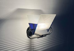 Set of 2 Italian Postmodern Murana Sconces Perry King S. Miranda Arteluce 1980s