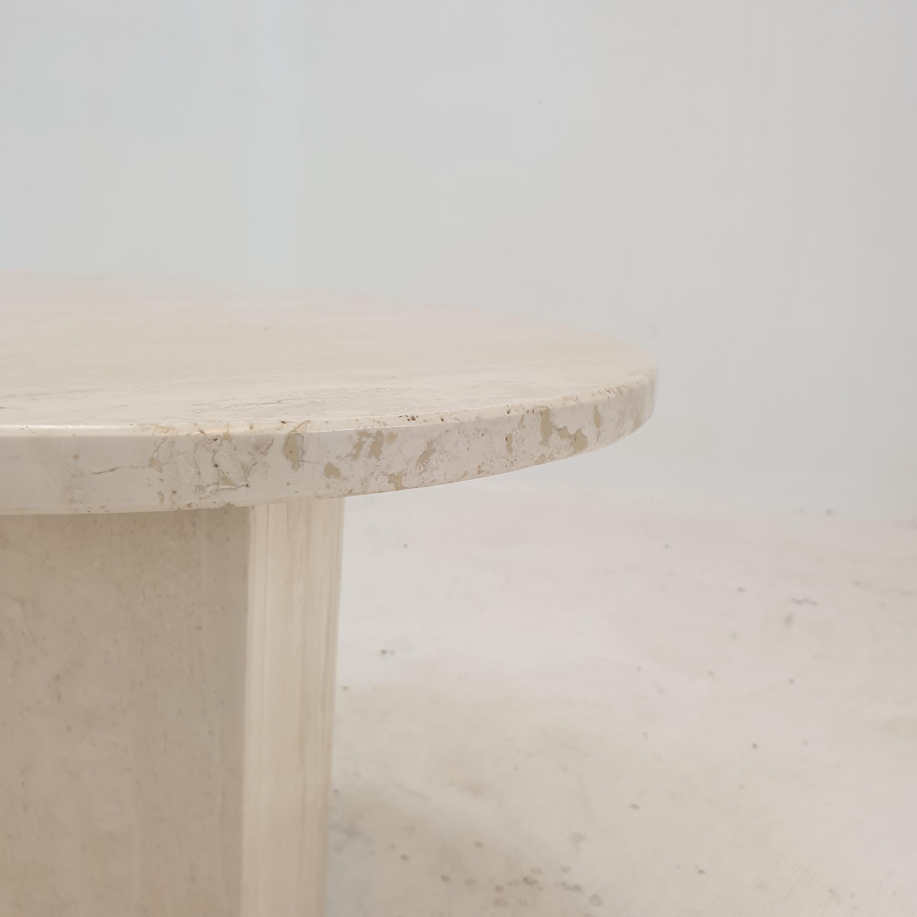 Set of 2 Italian Travertine Coffee or Side Tables, 1980s 13
