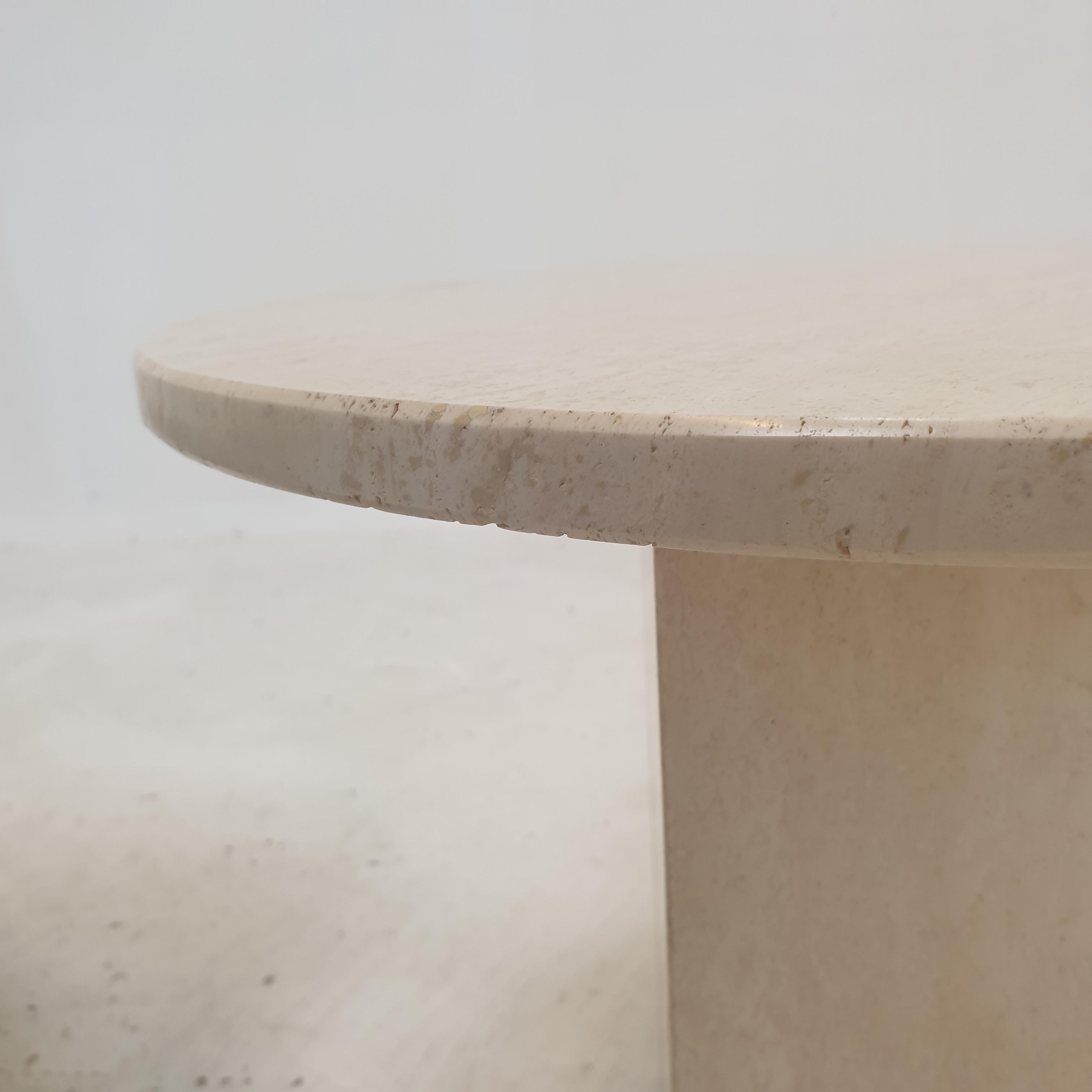 Set of 2 Italian Travertine Coffee or Side Tables, 1980s 14
