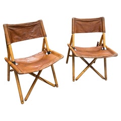 Midcentury Set of Zanotta  Folding Chairs by Sergio Asti, 1969