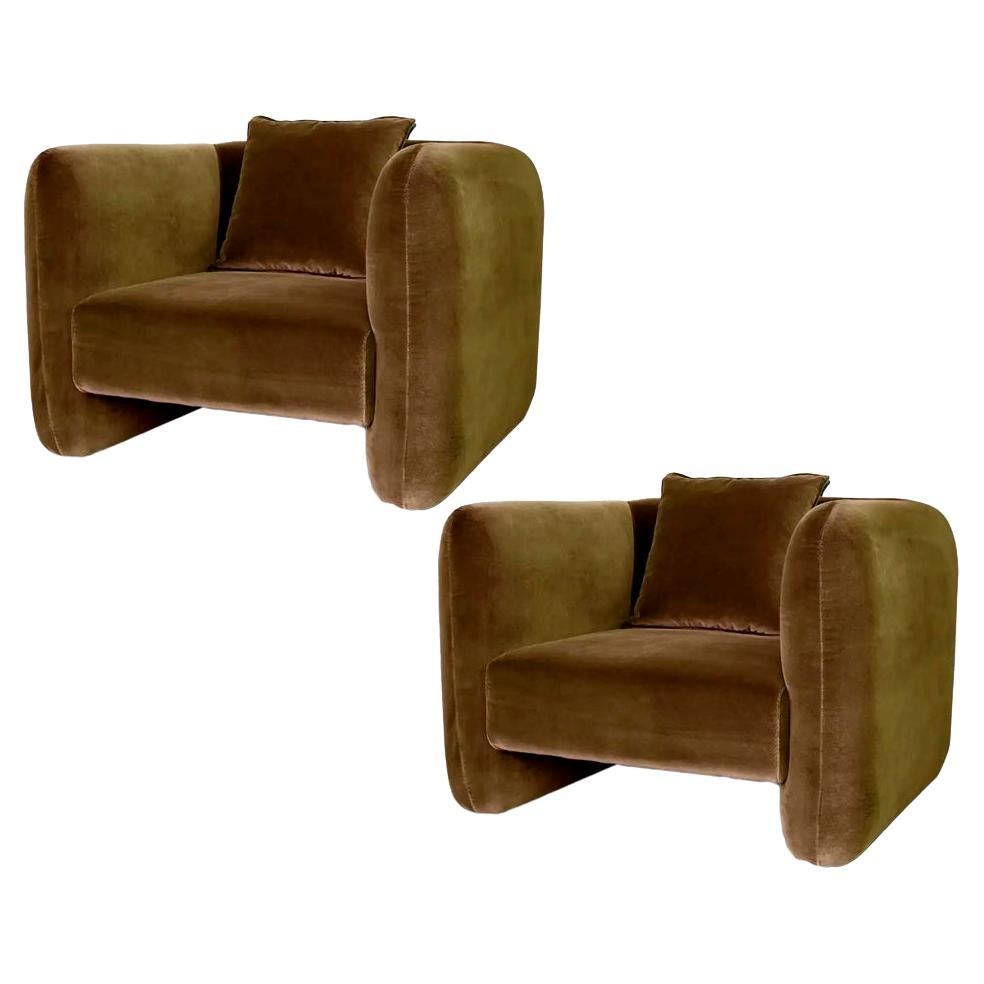 Set of 2 Jacob Armchair by Collector For Sale