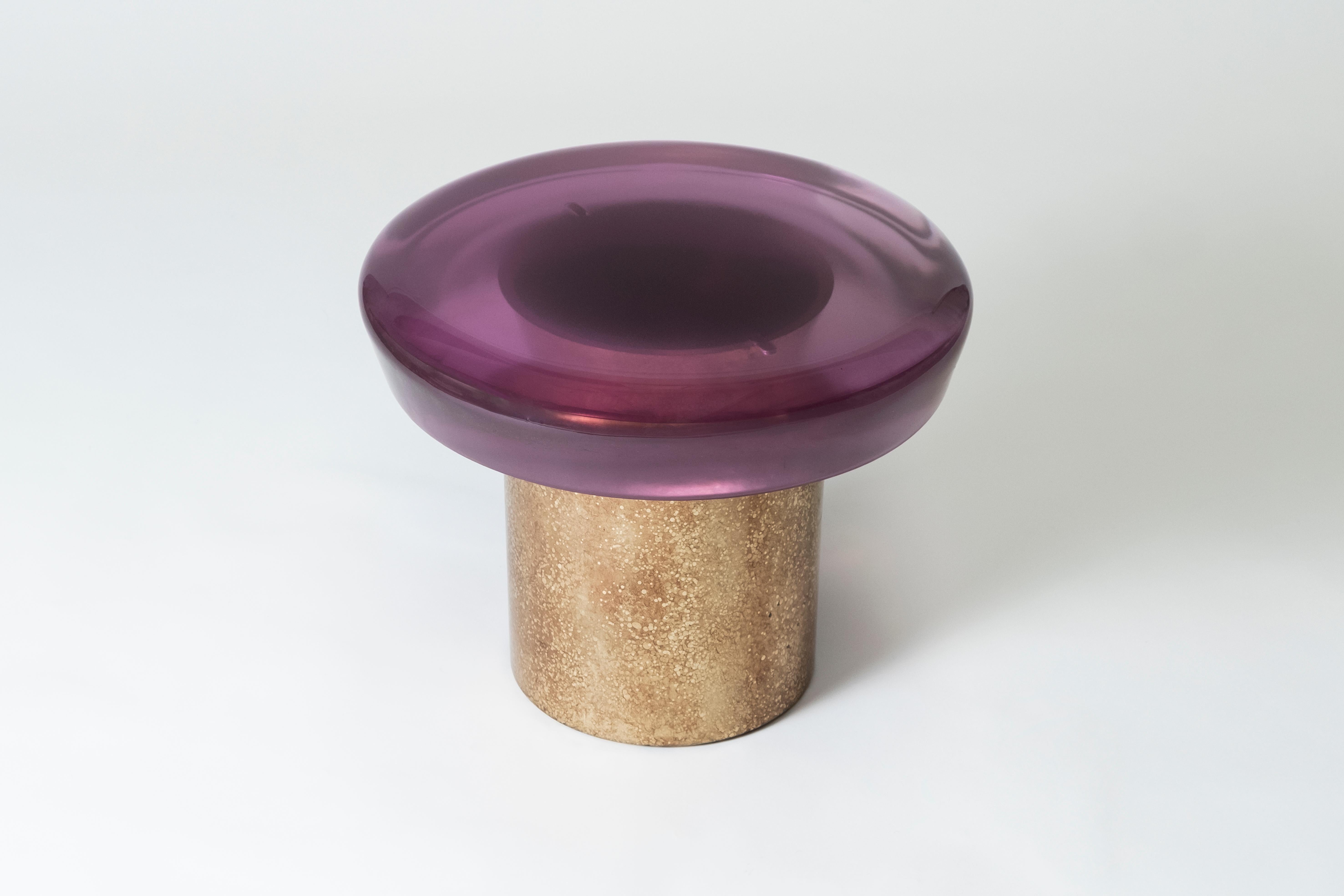 Moderne Ensemble de 2 tables basses en jade par Draga & Aurel en vente