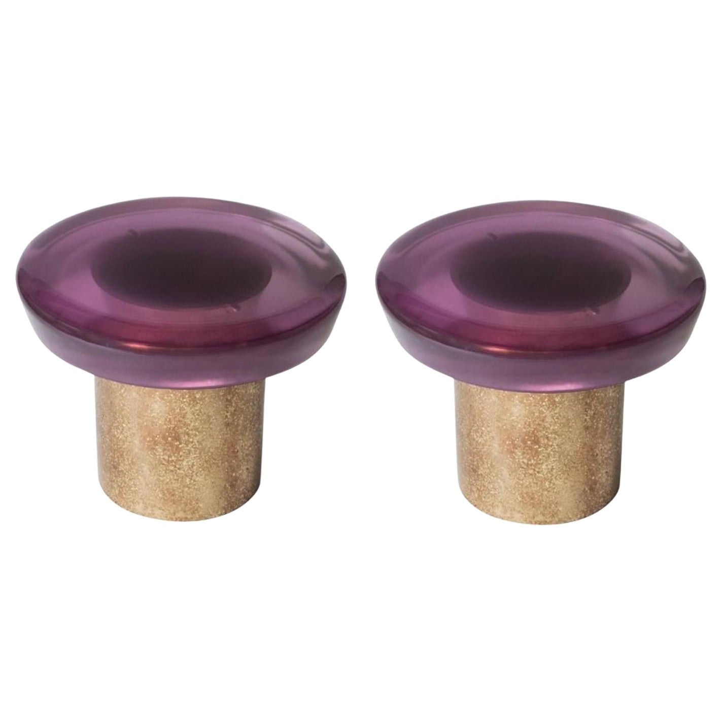 Set of 2 Jade Coffee Tables by Draga & Aurel