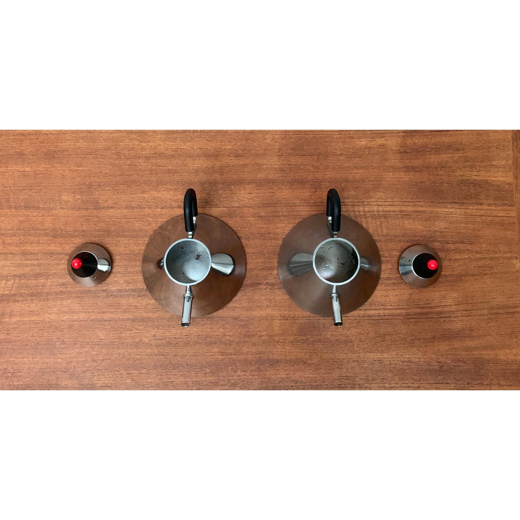 Ensemble de 2 bouilloires japonaises postmodernes en acier inoxydable en vente 4