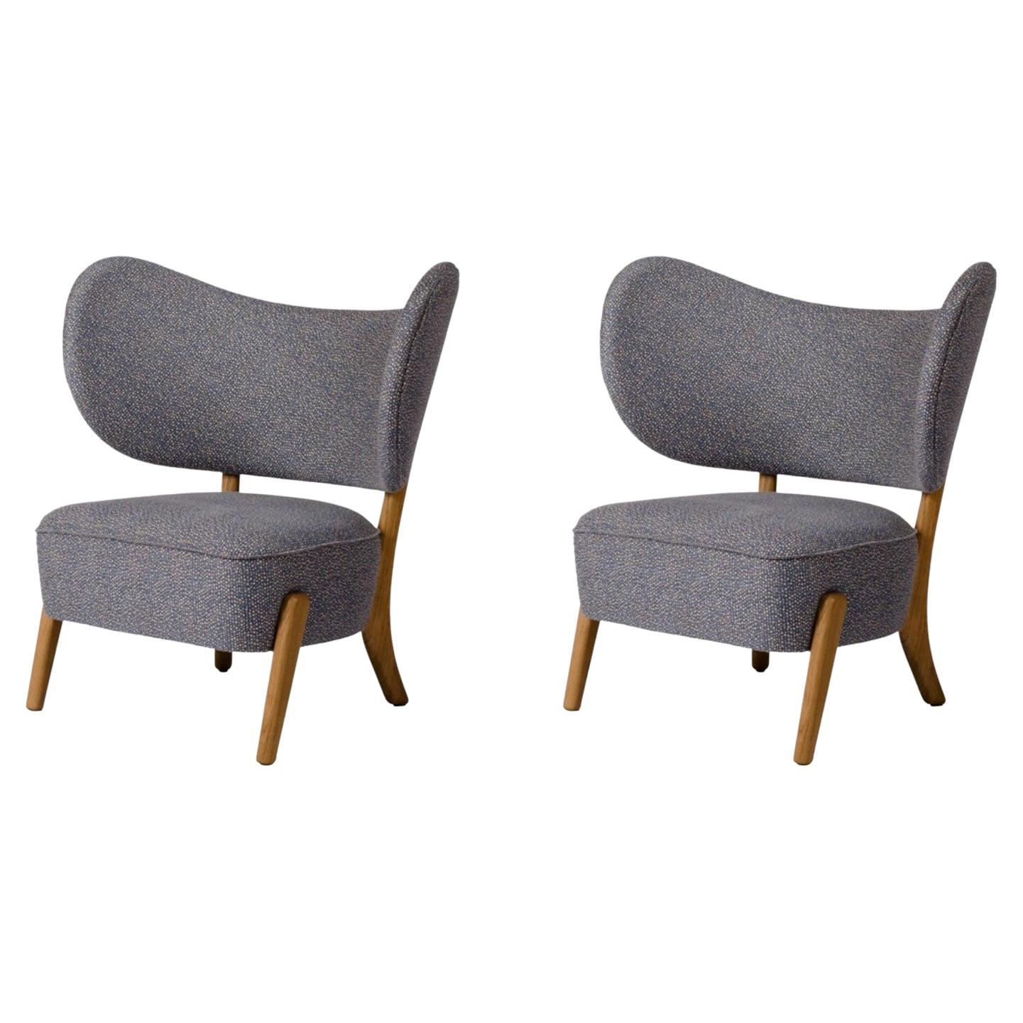 Set of 2 Jennifer Shorto / Kongaline & Seafoam Tmbo Lounge Chairs by Mazo Design For Sale