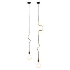 Set of 2 Jewellery Single and Double Pendant Lights by Volker Haug