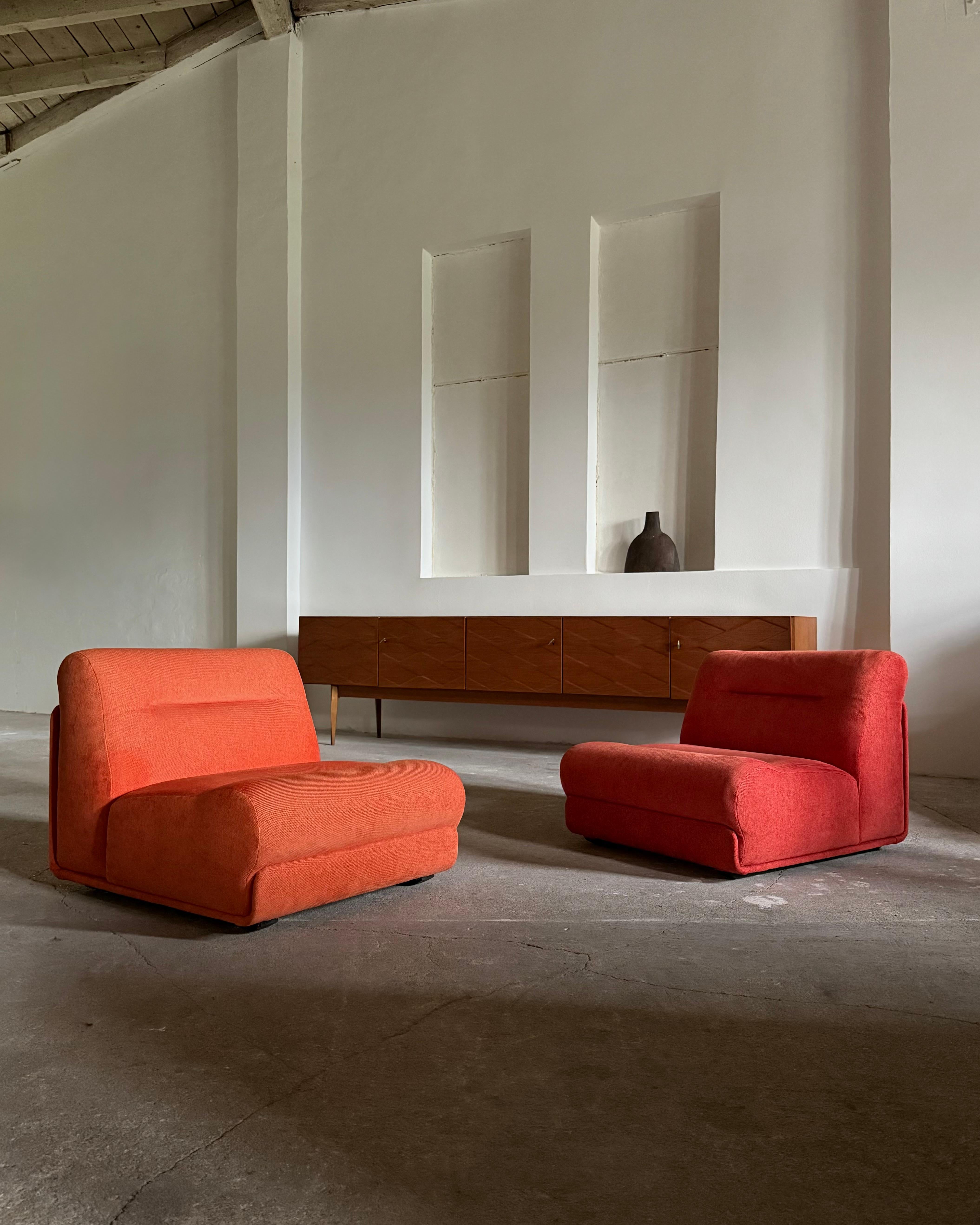 SET DI 2 POLTRONE JO OTTERPOHL FOR CORS ROSSO E ARANCIONE, GERMANIA Anni '60 in vendita 4