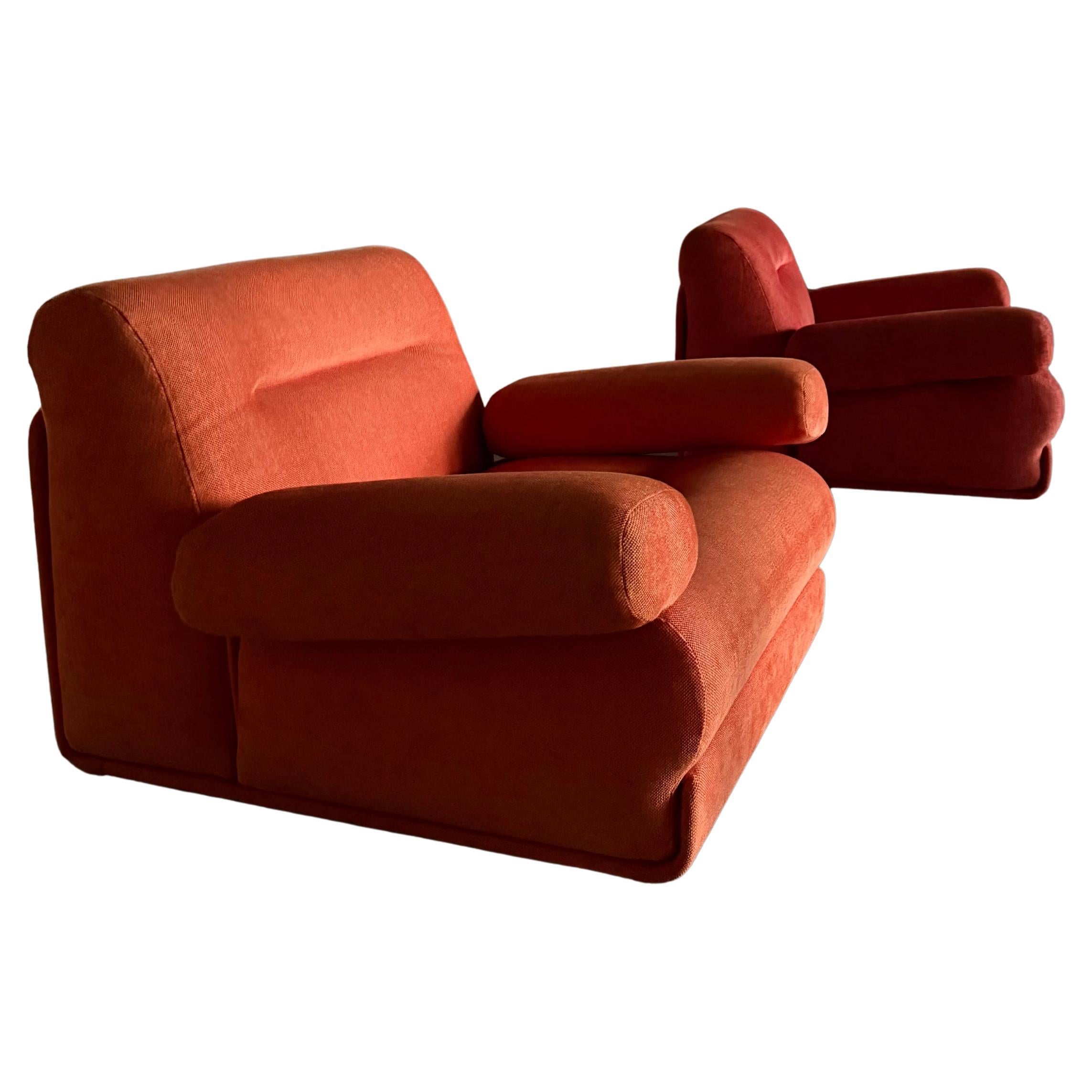 SET DI 2 POLTRONE JO OTTERPOHL FOR CORS ROSSO E ARANCIONE, GERMANIA Anni '60 in vendita